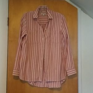 Madewell Stripe Flannel Tunic